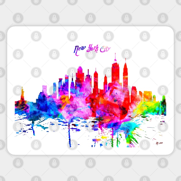 New York Skyline Sticker by danieljanda